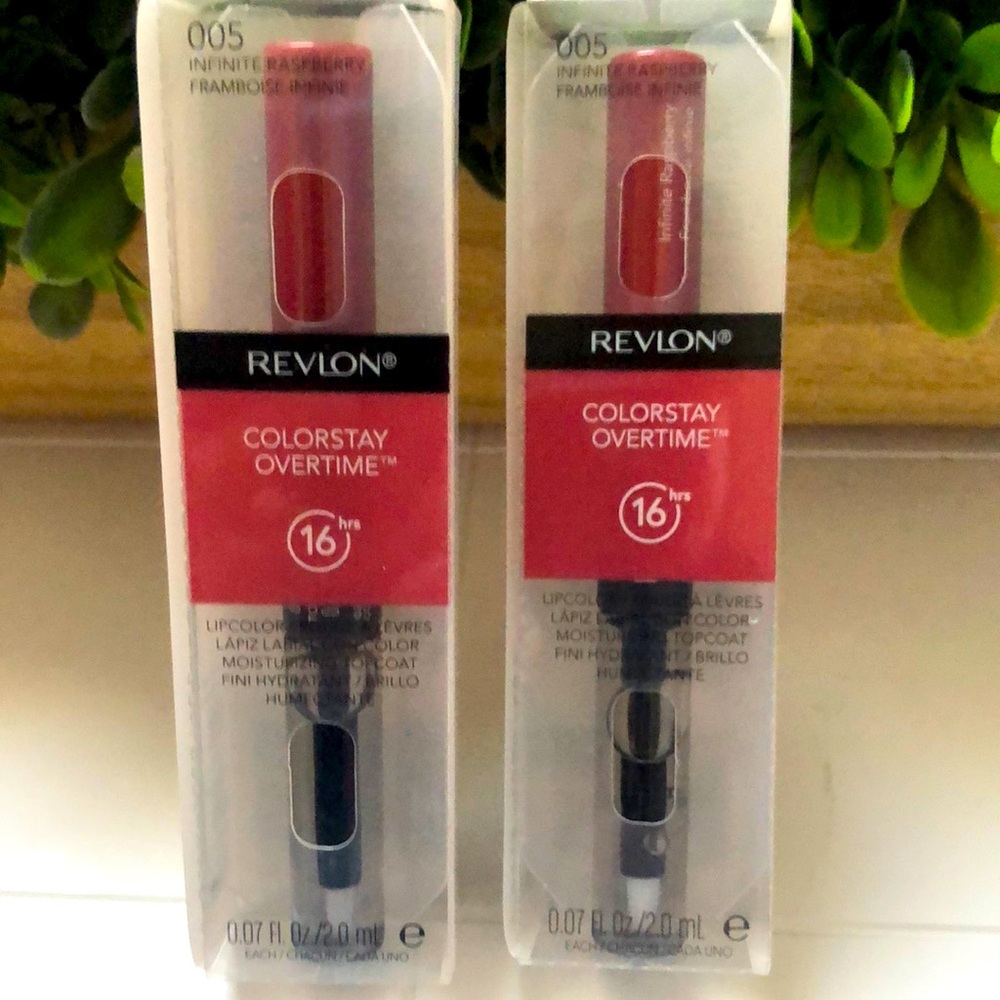 Revlon ColorStay Overtime Lipcolor - Infinite Raspberry SET of 2